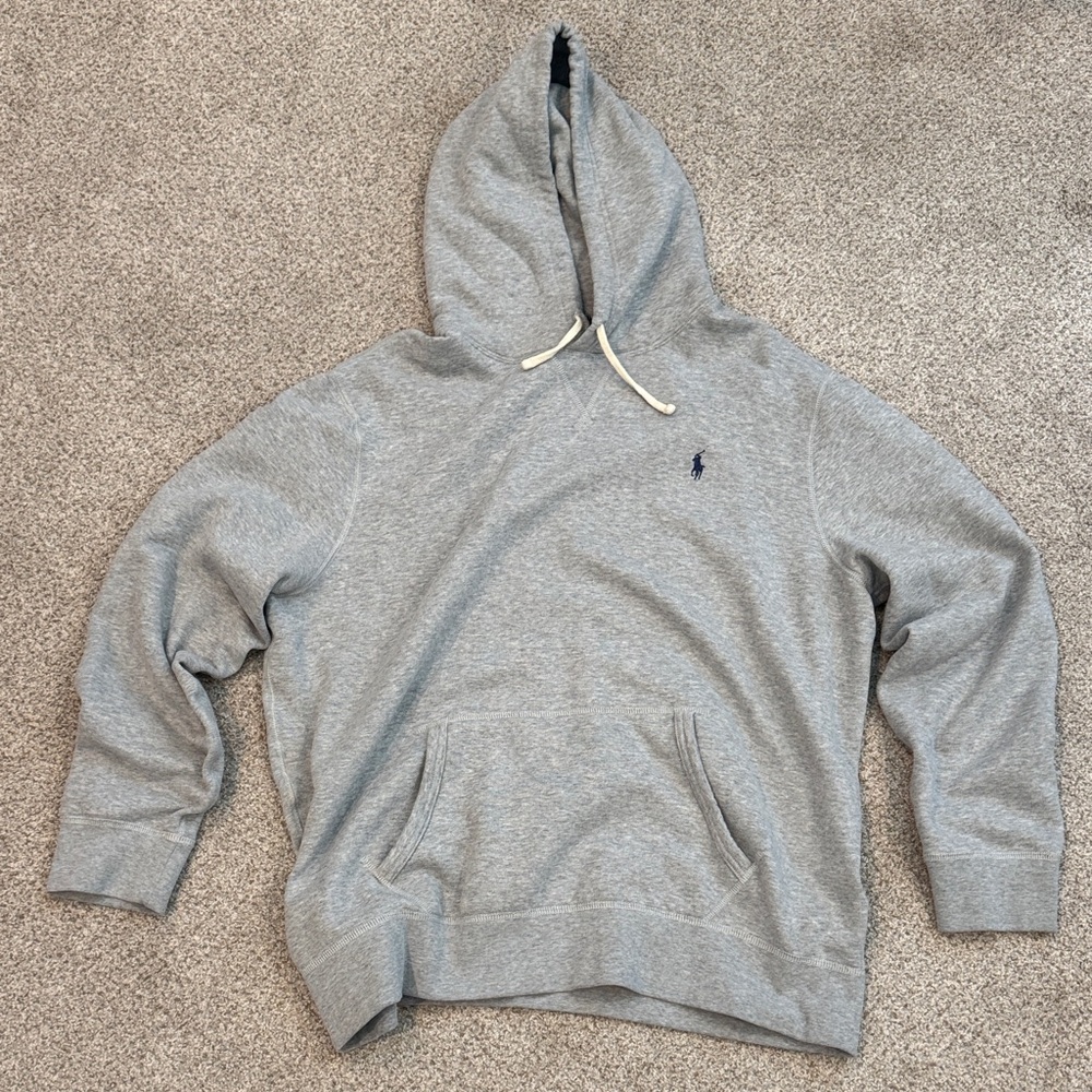 Polo by Ralph Lauren Light Gray Fleece Hoodie